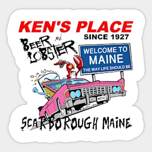 Ken's Place Special Edition Beer n Lobster Sticker